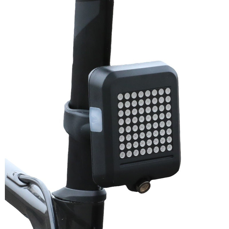 0100 Bicycle Light Cycling Fixture Smart Turn Signal Bicycle Projection Lamp Mountain Bike Brake Taillight