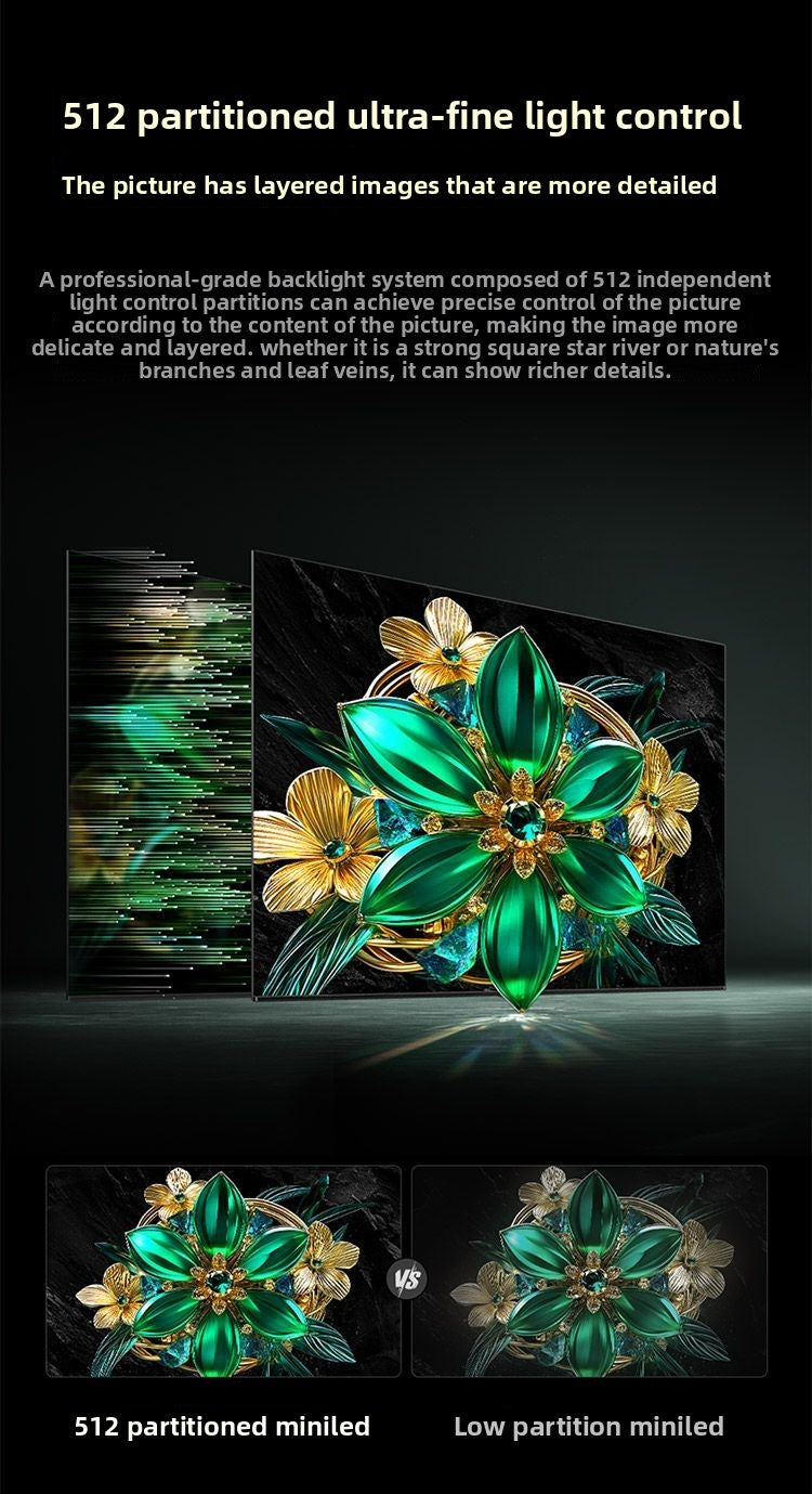 TCL TV 65T6K 65inch QD-Mini LED 512-zone HDR 1300nits Quantum Dot TV