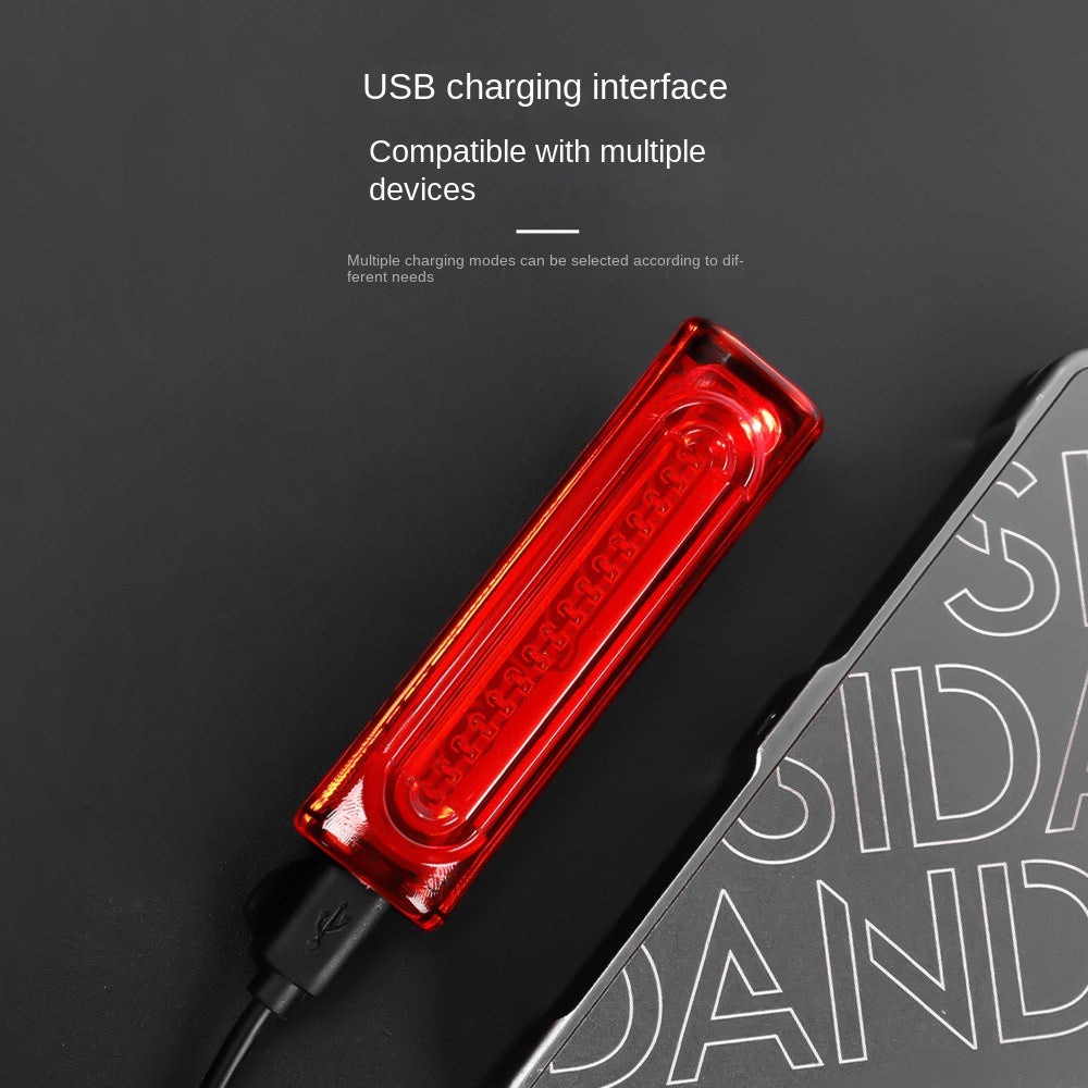 Bicycle Light Taillight Road Bike Mountain Bike Bicycle Accessories Cycling Fixture USB Charging Night Riding Safety Warning
