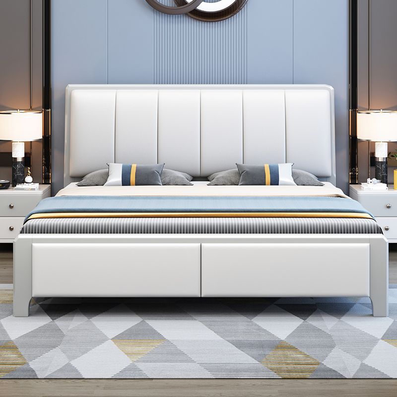Кровать Carroson Light Luxury из массива дерева, 1,5 м, простая современная двуспальная кровать, высокая кровать, большая кровать, 1,8 м, кровать для главной спальни, кровать для бракосочетания 