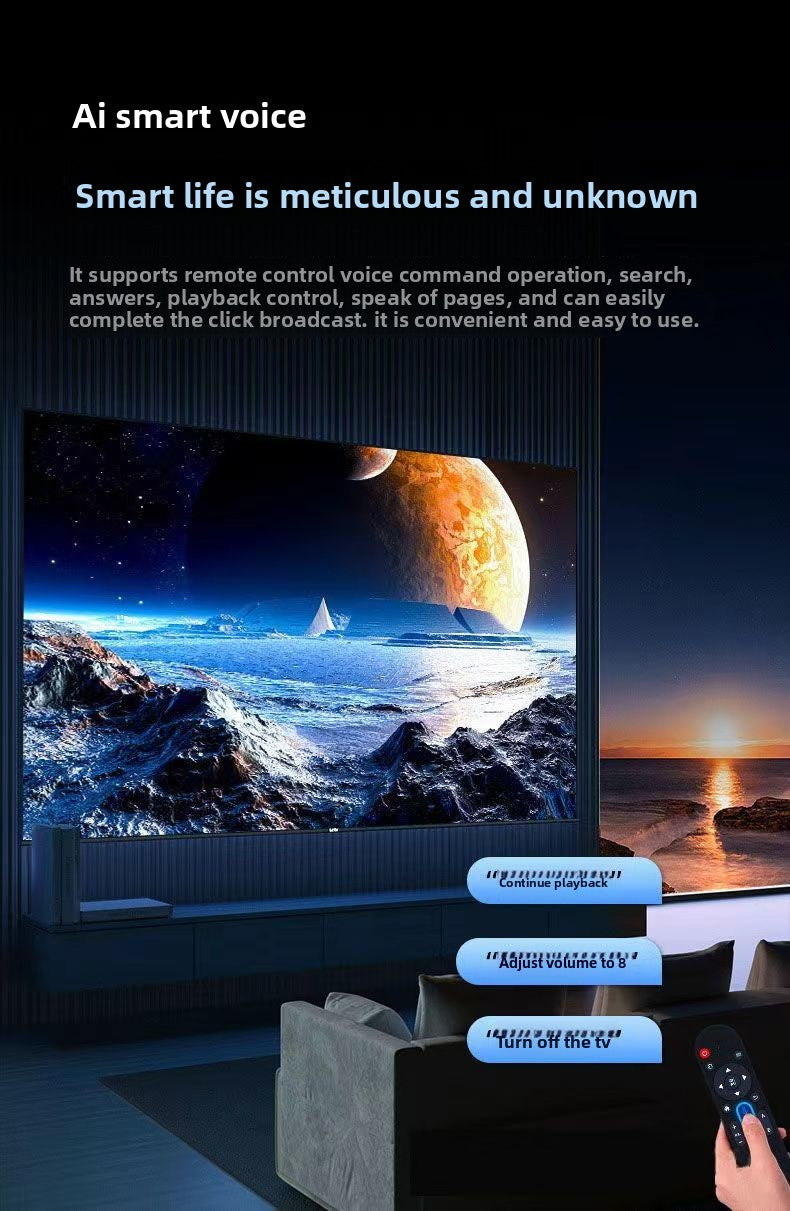 2025 Top New Model Original Imported Frameless 100inch HD TV 55/65/75/85 Voice Full Screen