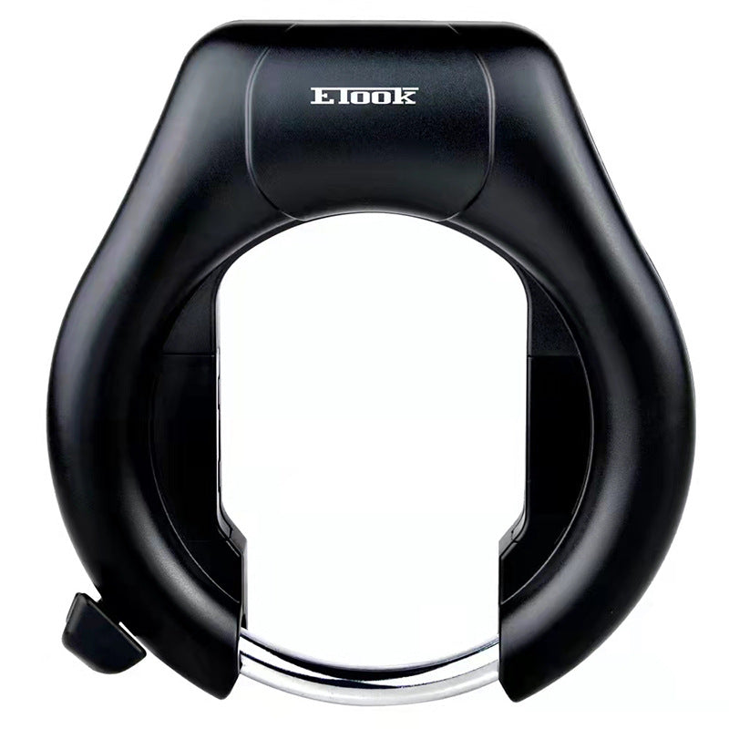 Cross-Border Bicycle Black Key Lock Large Lock Horseshoe Thickened Crab Claw Lock Bicycle Convenient Lock Cycling Supplies
