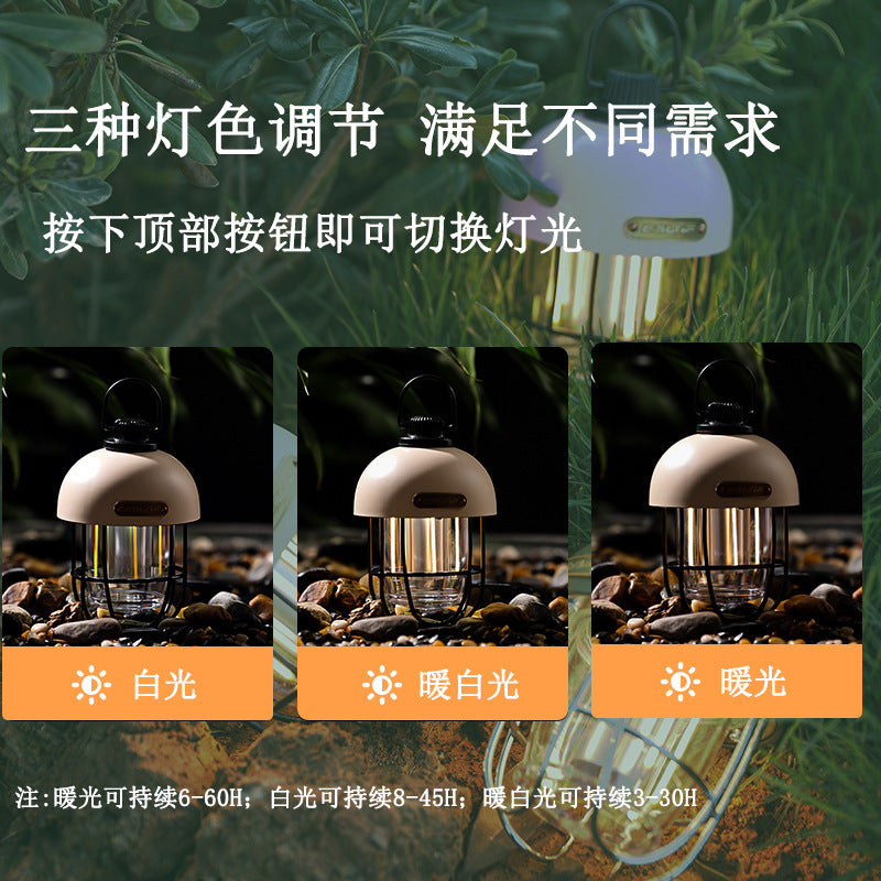 Customized Camping Lantern USB Charging Atmosphere Campsite Lamp Led Multi-Functional Emergency Lamp Retro Barn Lantern Tent Camping Lamp