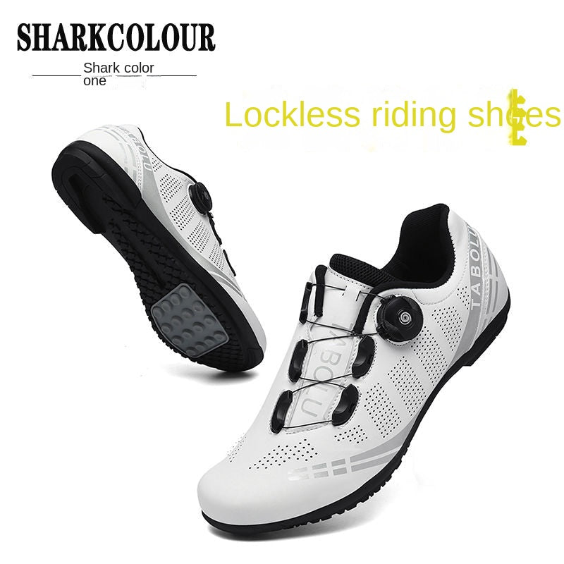 Road Lock Shoes Suit Professional Lock-Free Riding Shoes Men's and Women's Riding Shoes Mountain Lock Shoes Suit Cycling Shoes