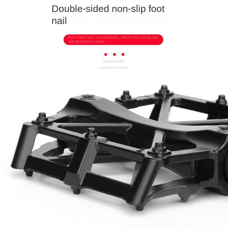 Bike Pedals Aluminum Alloy Non-Slip Mountain Highway Vehicle Pedal Ultra-Light Children's Bicycle Pedal Universal Accessories