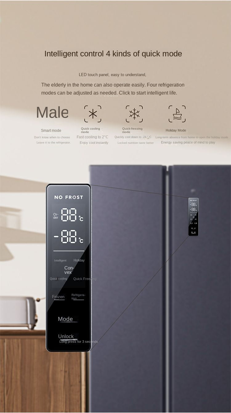 Xiaomi MiJia 516 L Refrigerator Double Door Large Capacity Air Cooling Frostless Double Frequency Conversion First Class Energy Saving Double Door Thin