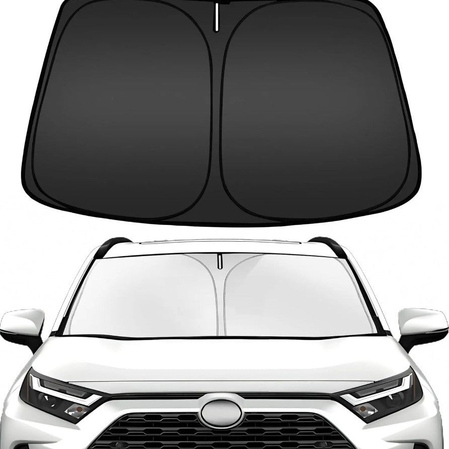Car Sunshade Front Shield Sun Protection Heat Insulation Cooling Sunshade Umbrella Sunshade Curtain Warm Titanium Silver Full Shade Opening Sunshade Shield