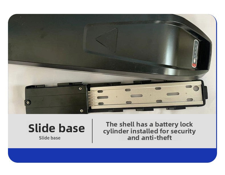 ALX149B Ebike Battery Box with Lock, MTB Lipo Down Tube Housing, ALX149B Battery Plastic Shell