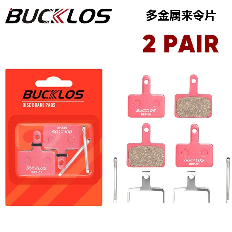 BUCKLOS Mountain Bike Cooling Pads MT200 Ceramic Resin Brake Pads B01S/B03S/B05S