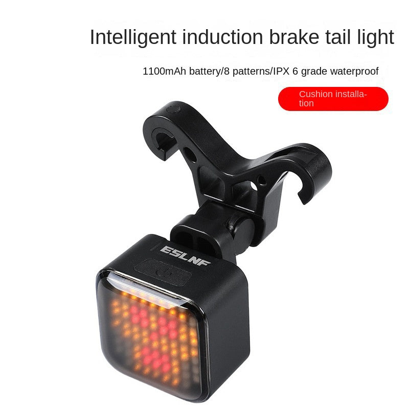 Mountain Bike Taillight Creative Intelligent Induction Auto Switch Waterproof Road Bike Night Riding Warning Light