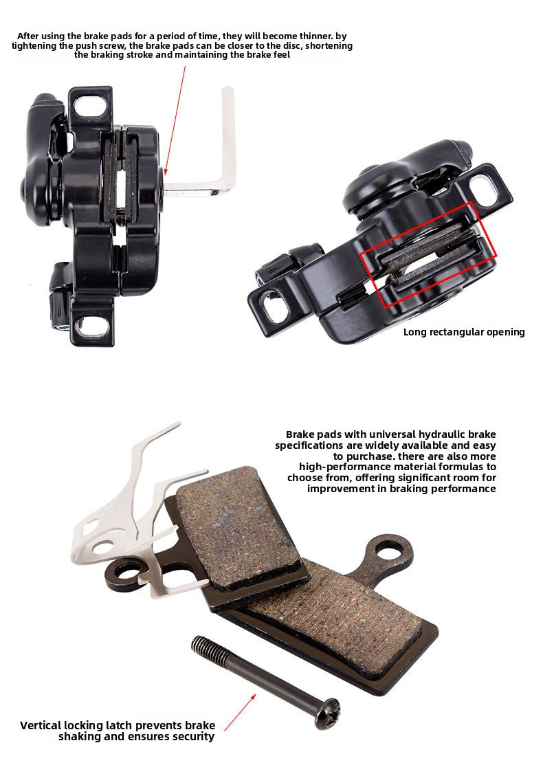 Mountain Bike Disc Brake Kit Brake Accessories Electric Bike Disc Brake Set Modified Bicycle Universal Brake Caliper