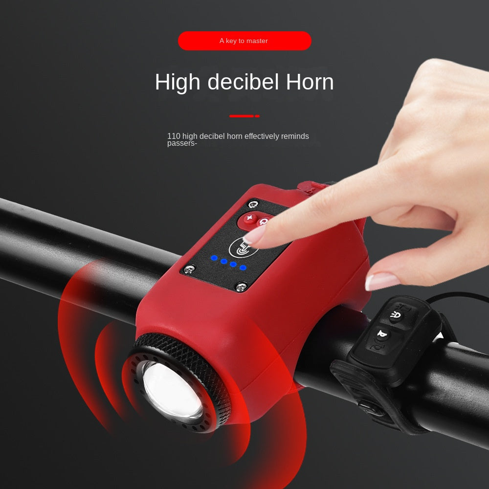 Bicycle Light Road Bike High Score Shell Horn Light Outdoor Cycling Waterproof USB Lighting Lamp Mountain Bike Headlight
