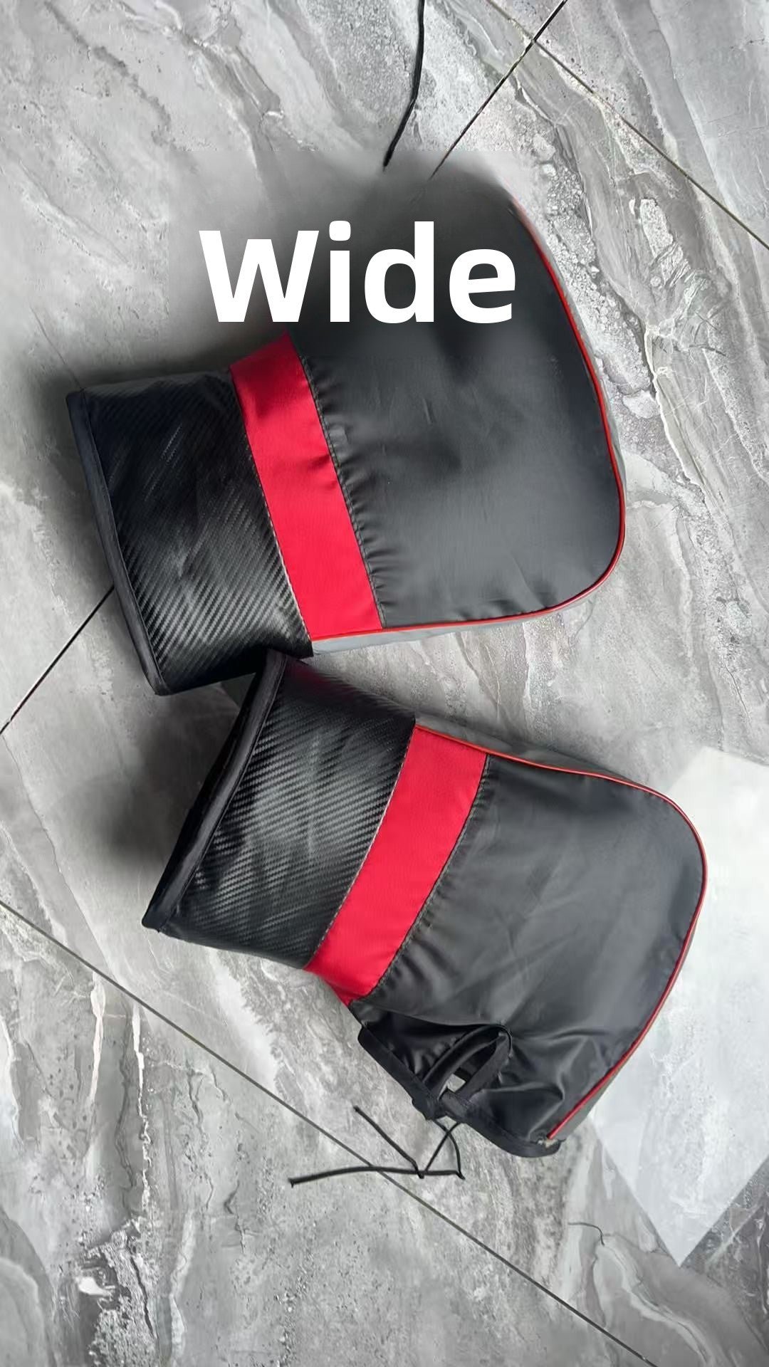Electric Bike Handlebar Covers Warm Thickened Handlebar Protectors Winter Electric Bike Handlebar Covers Fleece-Lined Men's Electric Bike Waterproof Windproof Reflective