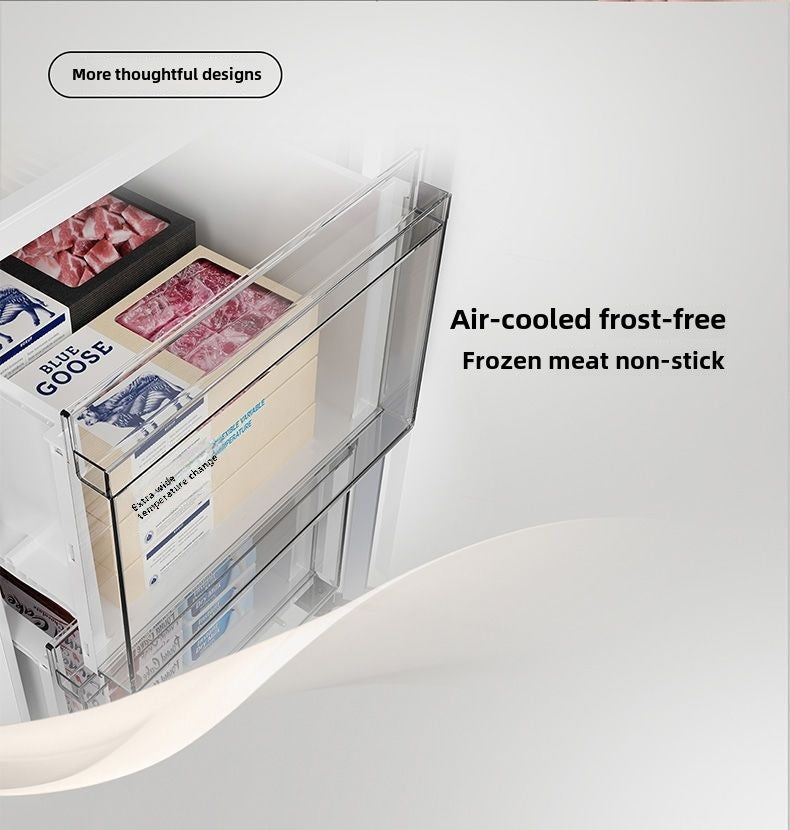 TCL 520L T5 Cross Door Ultra-thin Built-in Inverter Frost-free White Refrigerator R520T5-U