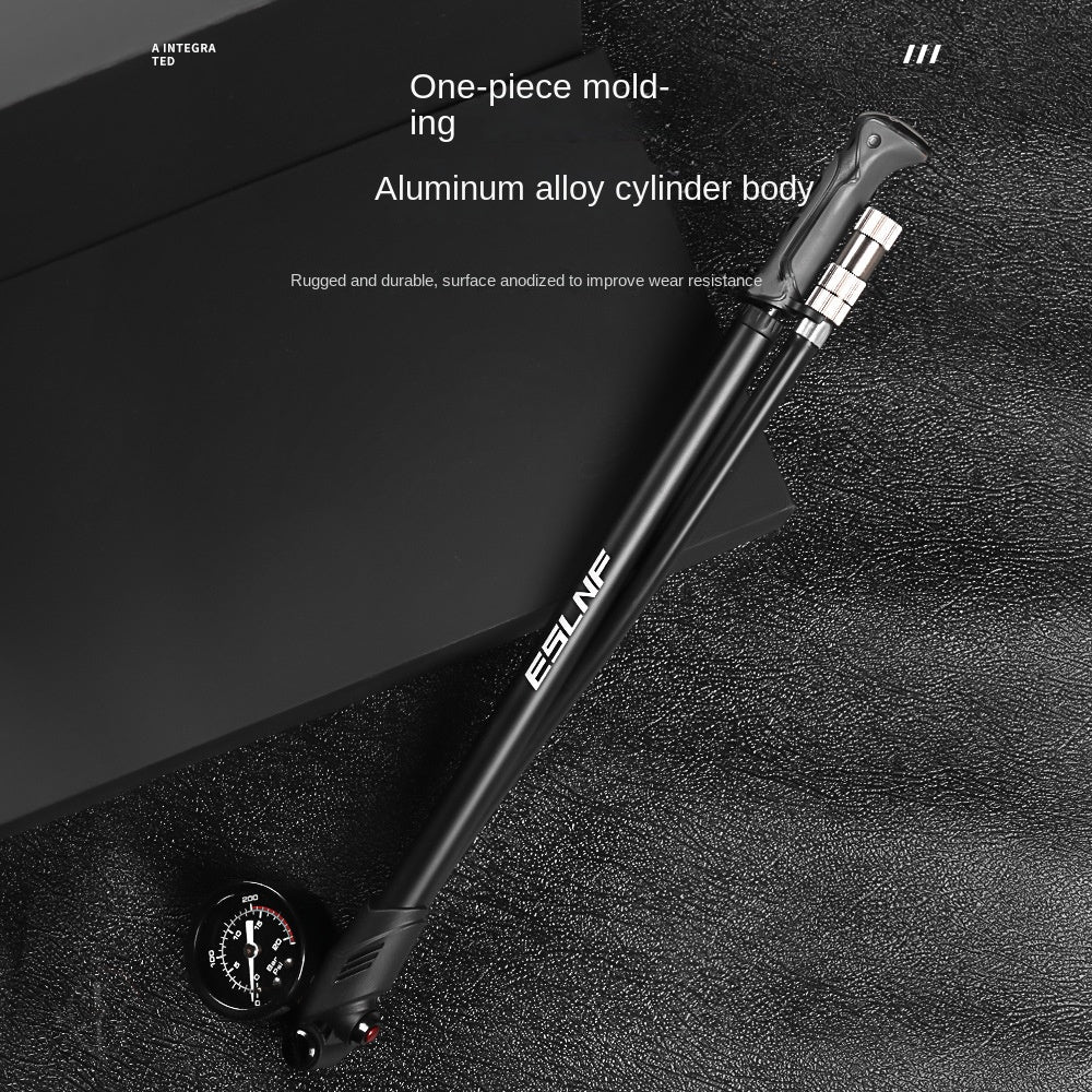 Bicycle Tire Pump Portable American French Valve Road Bike Mountain Bike Household Multi-Function Front Fork Rear Liner Inflatable Equipment