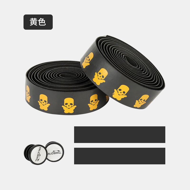 Clearance Road Bike Bar Tape Fixed Gear Bike Straps Breathable Sweat Absorbing Silicone Strapping Pu Eva Leather Bar Tape