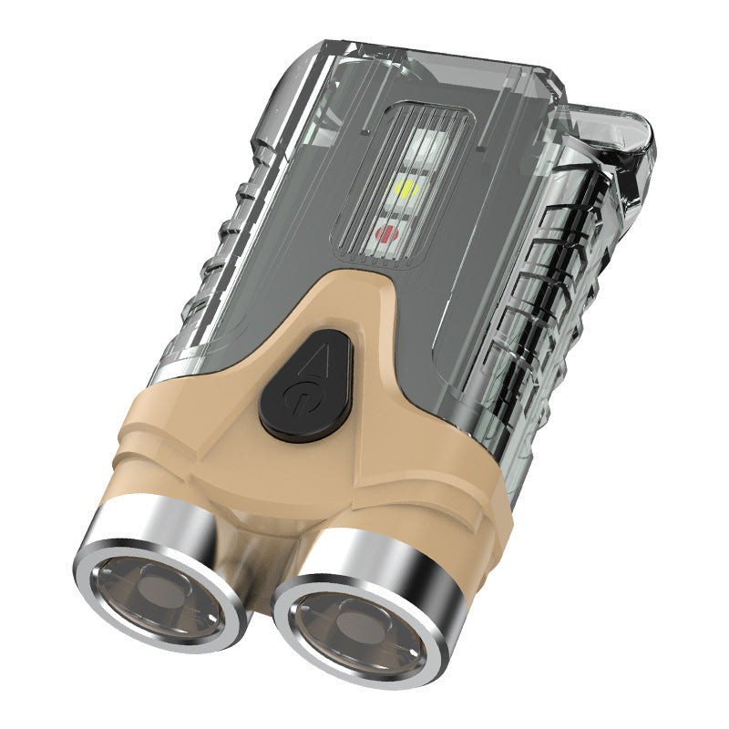 Mini Torch Waterproof Type-C Fast Charging Multifunctional Keychain Light Rechargeable Emergency Light LED Work Light