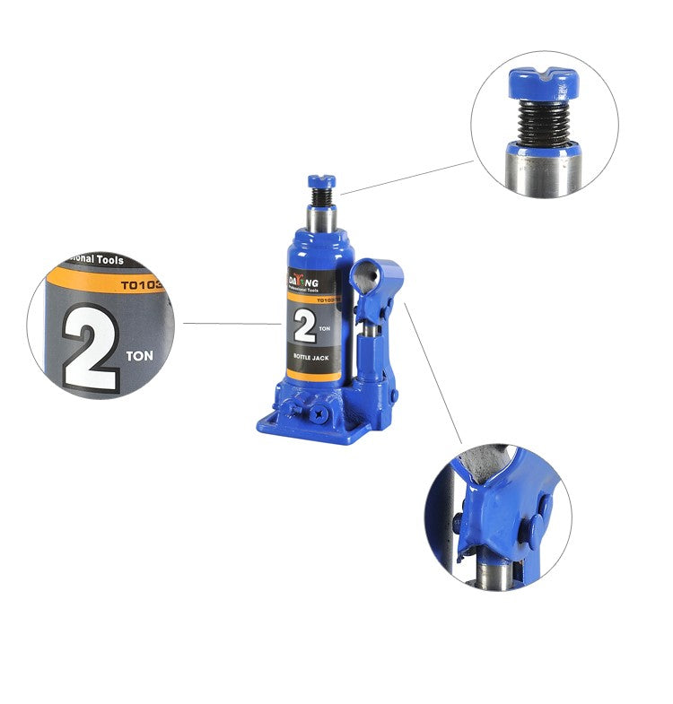 15-Ton Heavy Duty Hydraulic Bottle Jack: Welded Steel Truck Lift