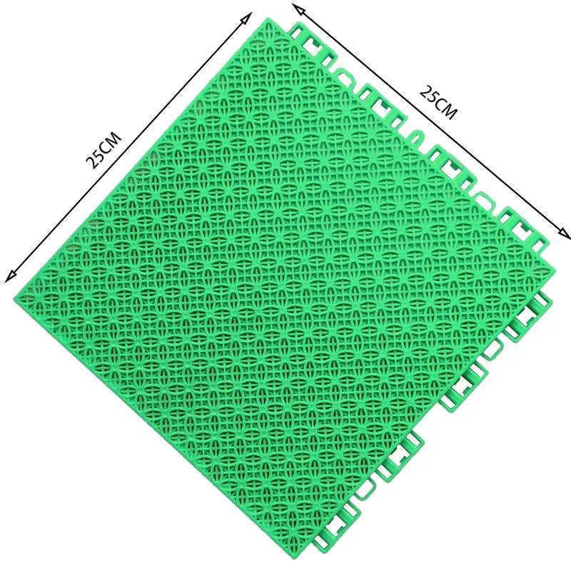 Floating floor basketball court Kindergarten outdoor playground Outdoor non-slip rubber track plastic mesh assembly floor mat