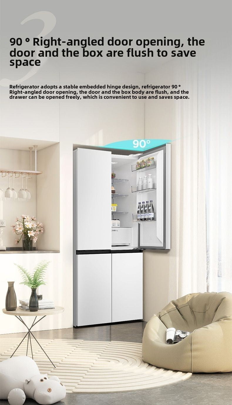 TCL 520L T5 Cross Door Ultra-thin Built-in Inverter Frost-free White Refrigerator R520T5-U