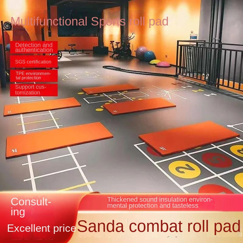 Boxing rollout mat cover single martial arts free combat training mat Boxing Jiu-jitsu judo mat