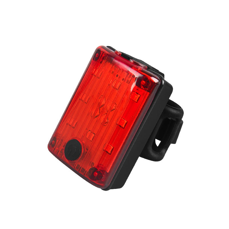 Bicycle Taillight Road Bike Bright Safety Alarm Lamp Outdoor USB Rechargeable Flash Light Mountain Bike Riding Light