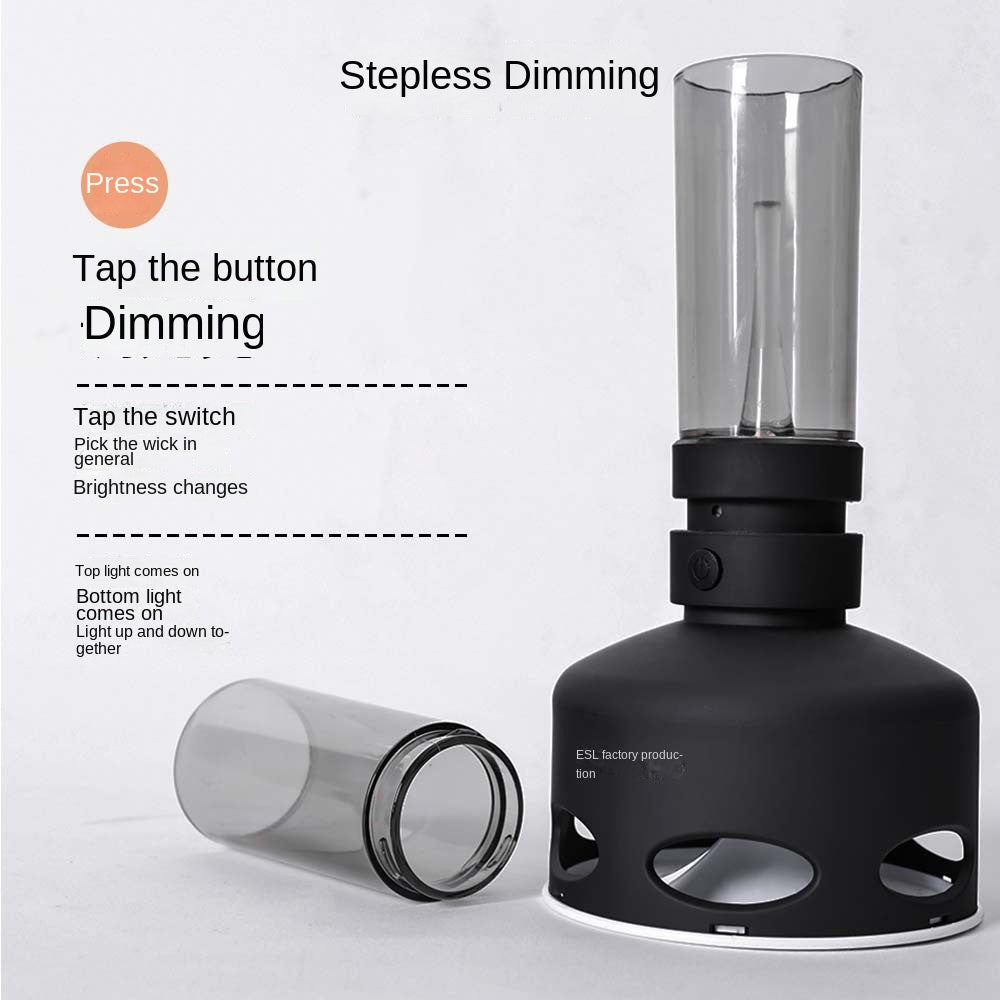 Retro Led Kerosene Lamp Night Light Table Lamp Bedside Lamp Decoration Ambience Light Outdoor Camping Creative Desk Lamp Camping Lantern