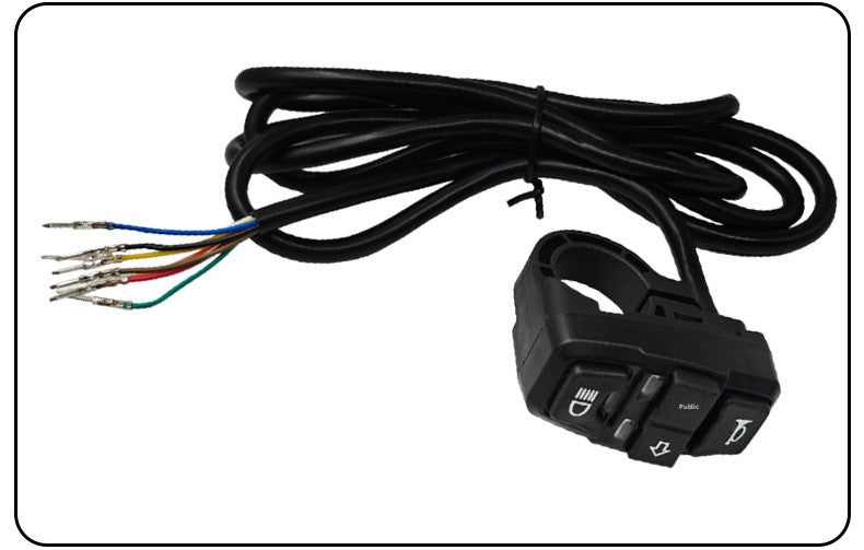 Motorcycle Electric Vehicle Three-Function Three-in-One Modified Switch