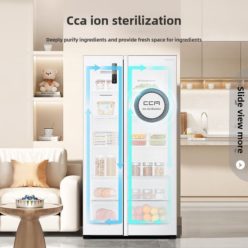 Rongsheng Refrigerator BCD-545WD6HP White Side-by-Side Door Level 1 Energy Efficiency Low Noise Household Dual Inverter