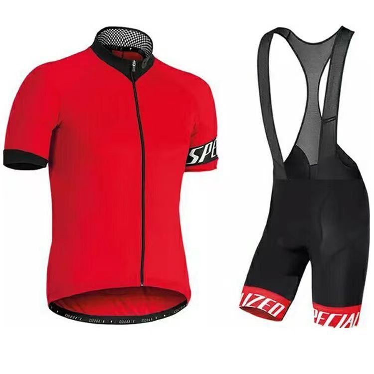 Lightning Cycling Suit Road Bike Bicycle Equipment Cycling Suit Cycling Suspender Pants Close-Fitting Short-Sleeved Top