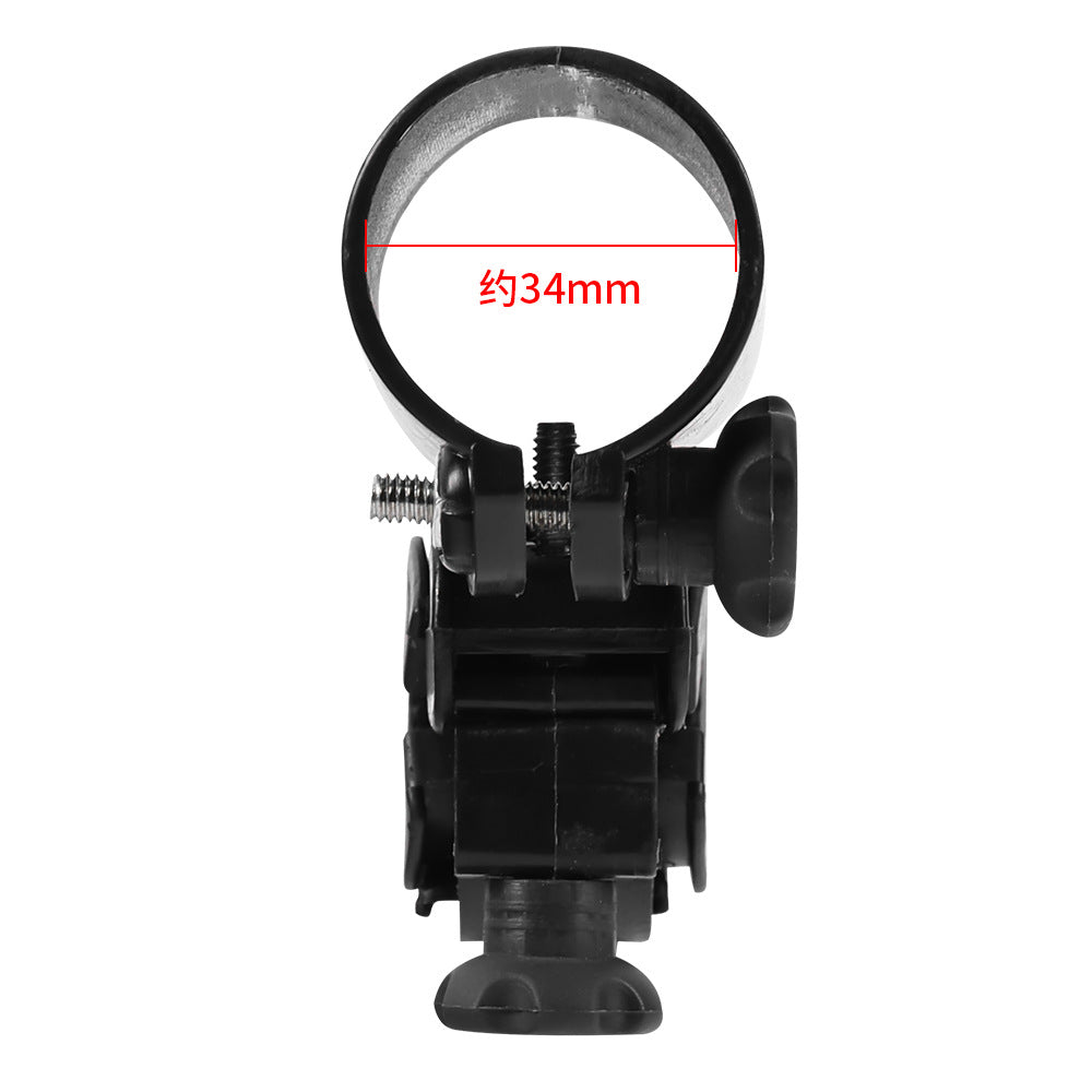 Bicycle Lamp Bracket Mountain Bicycle Lamp Bracket Bicycle Cycling Fixture [Gun-Type Light Clip]
