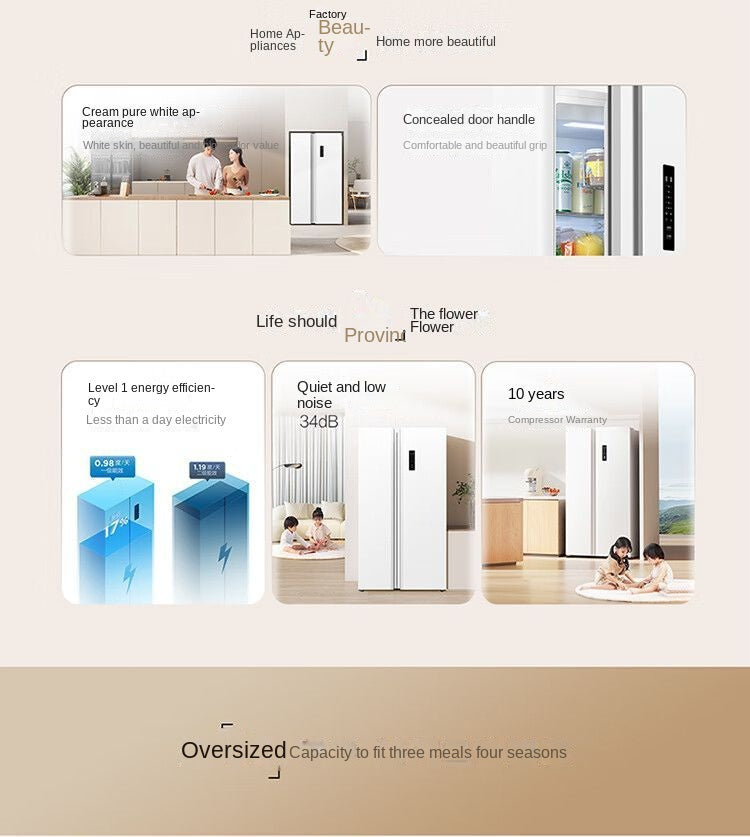 TCL R650T5-S Super Large Capacity Double-Door First Class Energy Efficiency Air Cooling Frostless Dual Frequency Conversion Refrigerator Discount Products
