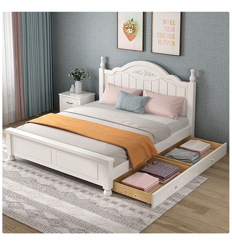 solid wood bed  YJN01