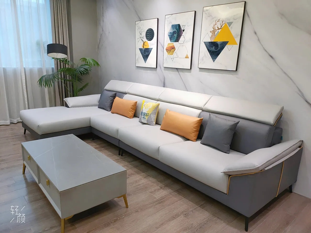 Genuine Leather Sofa FY03