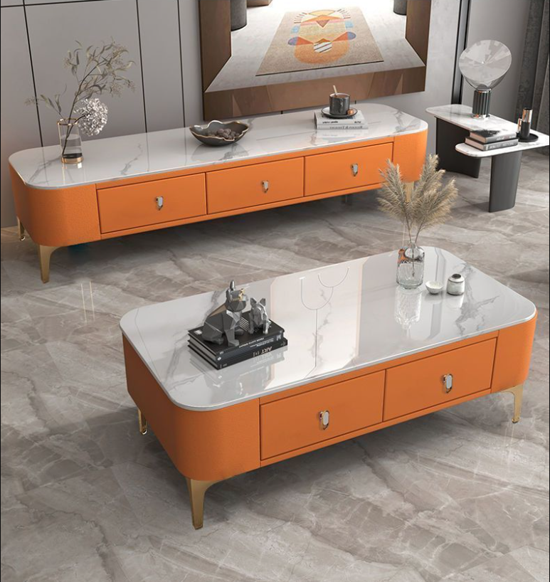 Modern Wood TV Stand+Coffee Table FG01