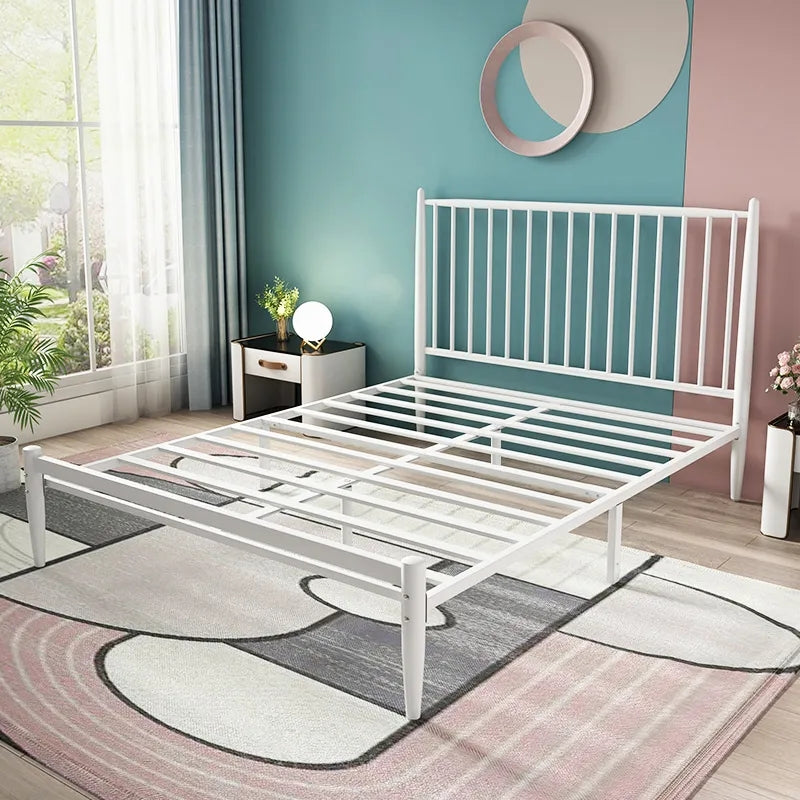 Nordic Metal bed double bed single 1.5 m 1.8 Modern simple Steel frame bed