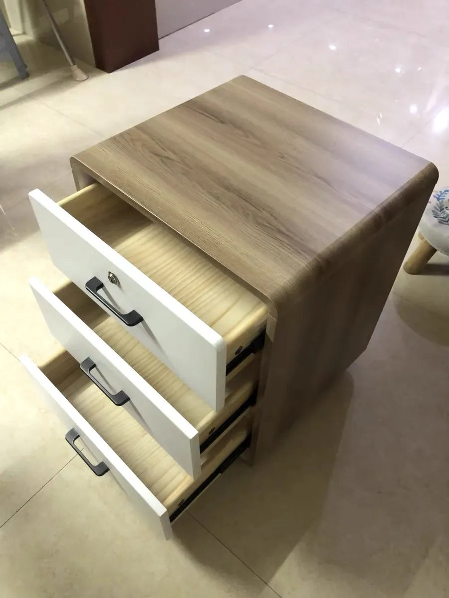 MDF+solid wood Nightstand Bedside Table XD01