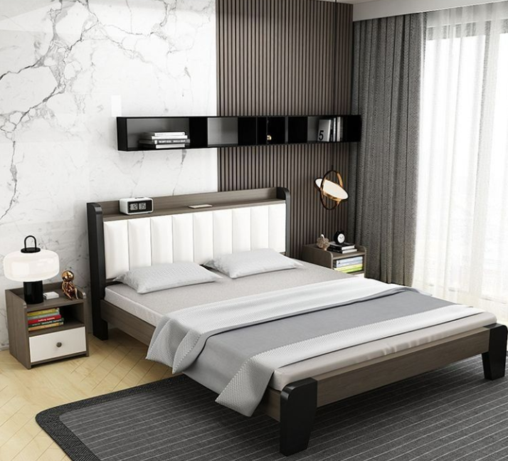 solid wood bed soft