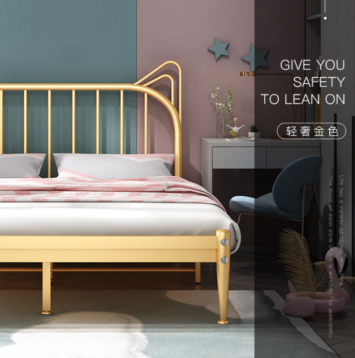 Metal Bed high Cute rabbit head flat tail JRJP03