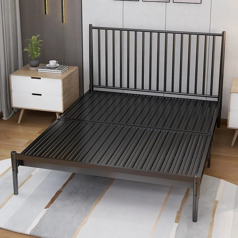 Nordic Metal bed double bed single 1.5 m 1.8 Modern simple Steel frame bed