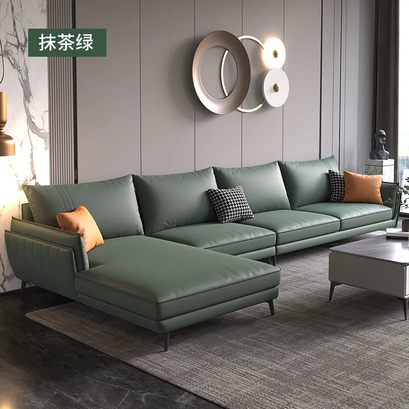 Genuine Leather Sofa FY04