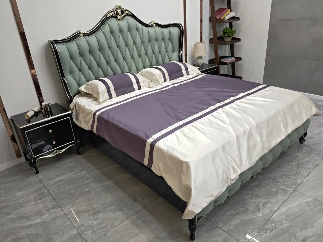 Leather Bed JKH01