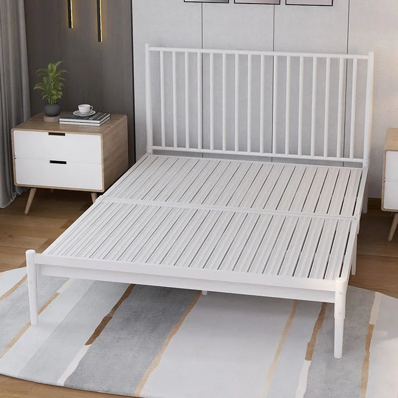 Nordic Metal bed double bed single 1.5 m 1.8 Modern simple Steel frame bed
