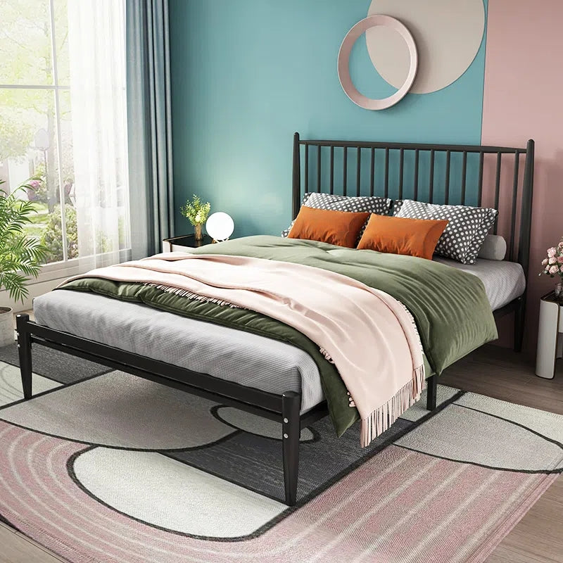 Nordic Metal bed double bed single 1.5 m 1.8 Modern simple Steel frame bed