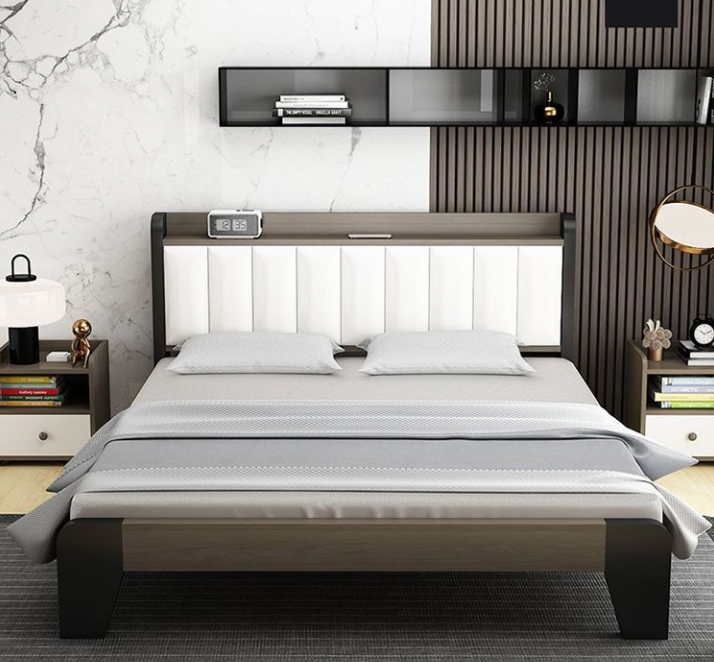 solid wood bed soft
