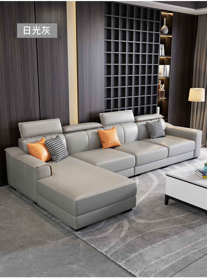 Genuine Leather Sofa FY02