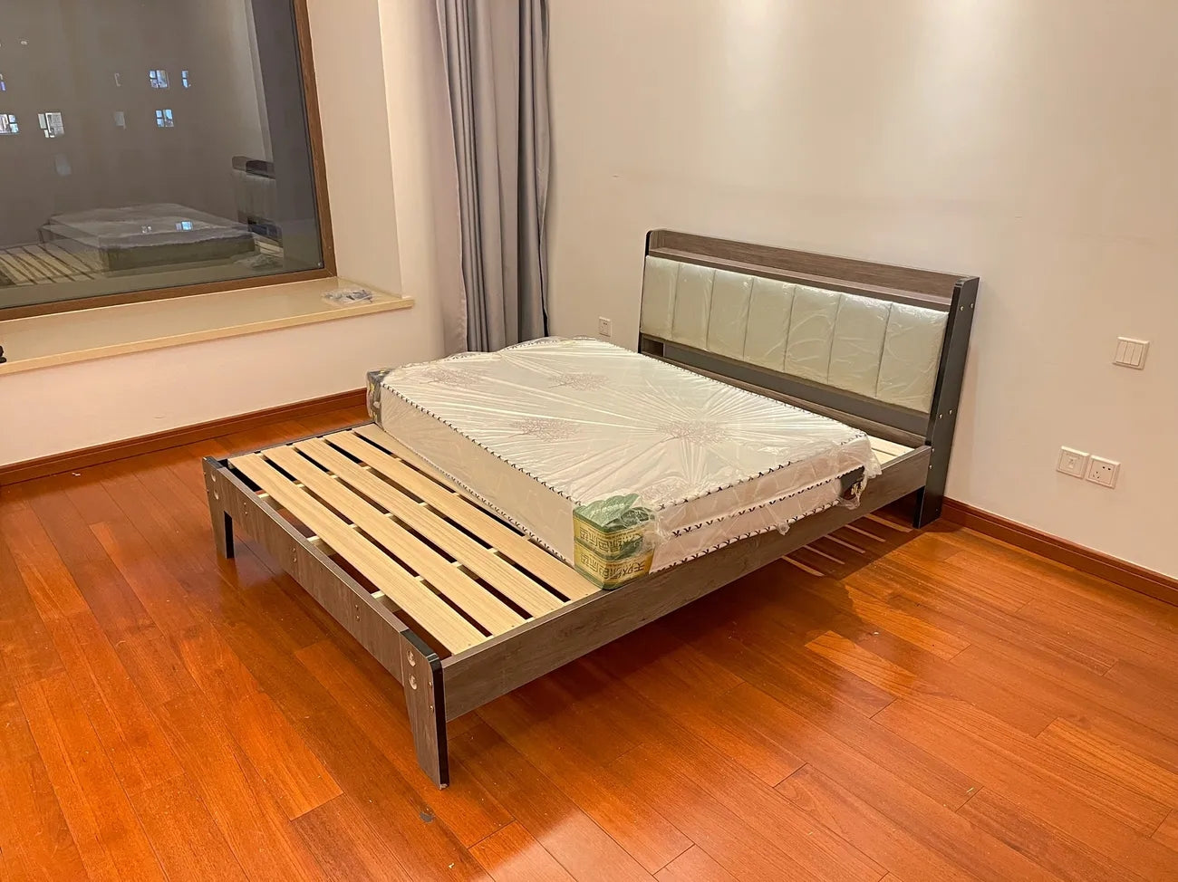 solid wood bed soft