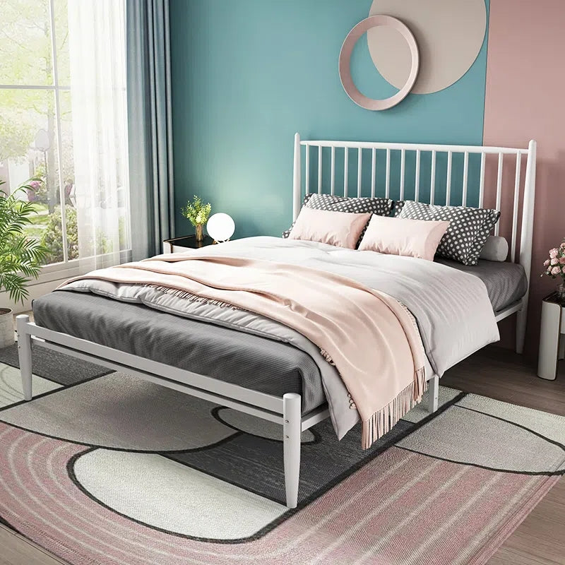 Nordic Metal bed double bed single 1.5 m 1.8 Modern simple Steel frame bed