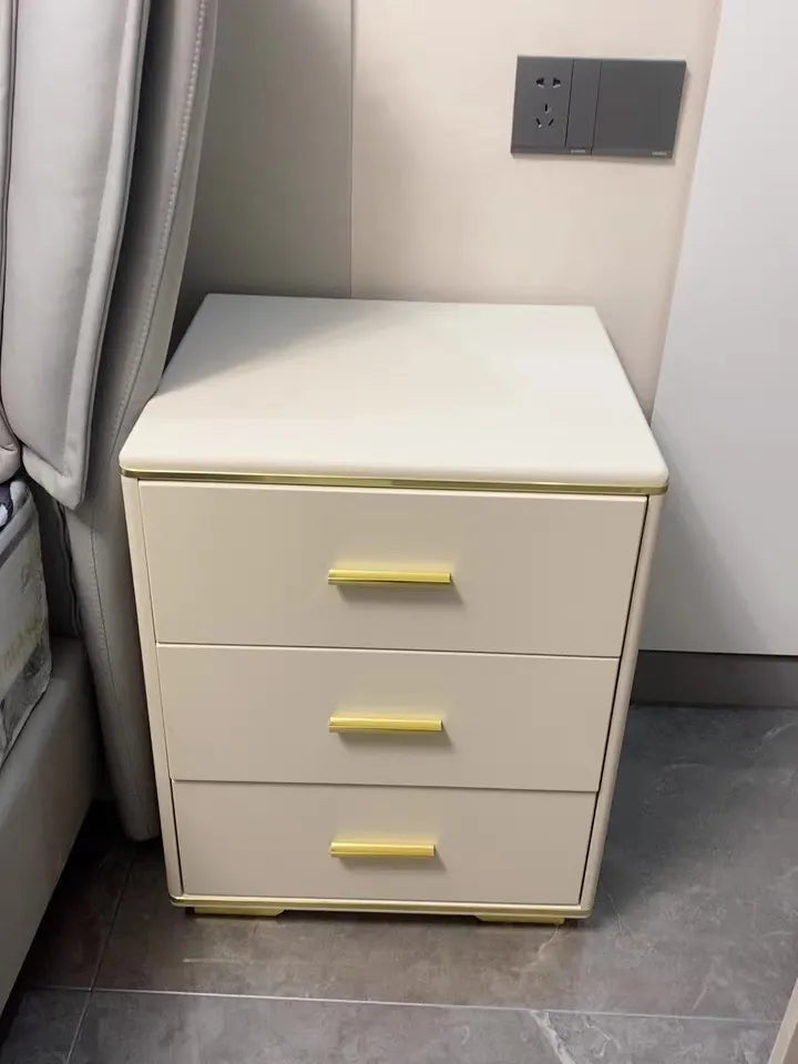 MDF+solid wood Nightstand Bedside Table XD01