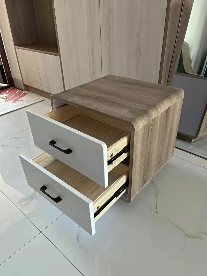 2 drawer MDF Nightstand Bedside Table XD03